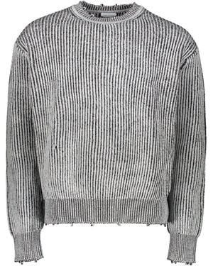 John Elliott Crew-Neck Wool Sweater - Gray