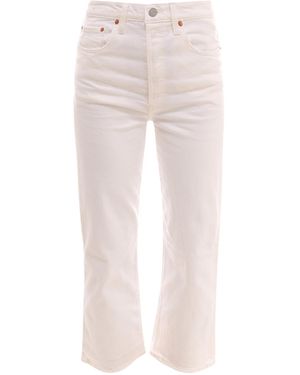 Levi's Ribcage Straight Ankle Jeans - Pink