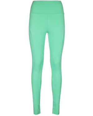 MSGM High-Waist Leggings - Green