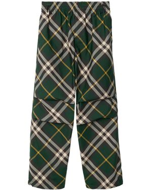 Burberry Embroidered Polyester Pant - Green