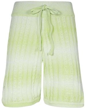 Gcds Knitted Bermuda Shorts - Green