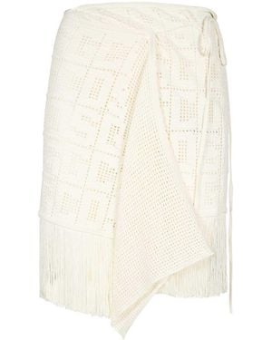 Gcds Knitted Skirt - White