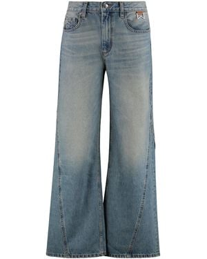 Rhude Wide-Leg Jeans - Blue