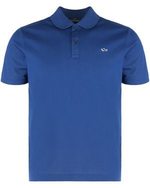 Paul & Shark Cotton Piquet Polo - Blue