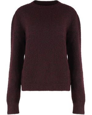 Maison Margiela Virgin Wool Crew-Neck Sweater - Red