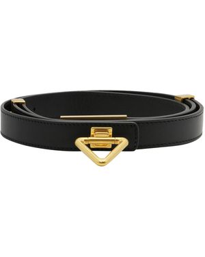 Bottega Veneta Point Lock Belt - Black