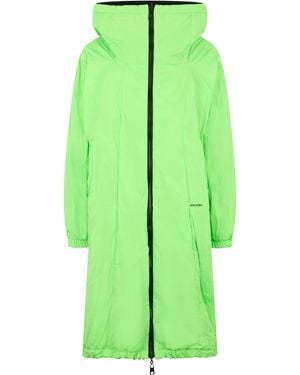 RED Valentino Long Lime Jacket With A Wide Elegant Collar - Green