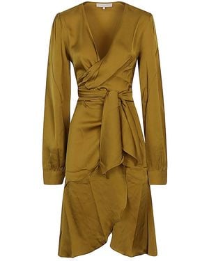 Silk95five Dresses Golden - Green