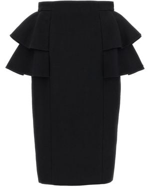 Valentino Garavani Crepe Couture Skirt - Black