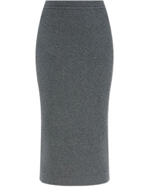 Tom Ford Cashmere And Cotton Midi Skirt - Grey