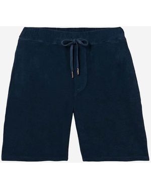 Fedeli Cotton Terry Bermuda Shorts - Blue