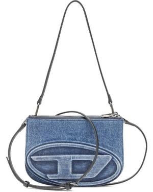 DIESEL "1Dr Twin" Shoulder Bag Bags - Blue