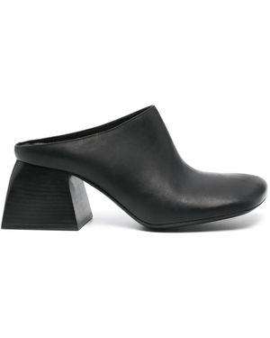 Uma Wang 60Mm Leather Mules - Brown