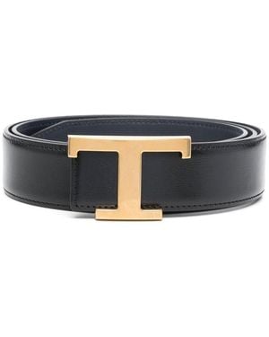Tod's Timeless Reversible T Belt Accessories - Blue