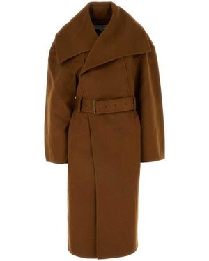 JW Anderson wool Uniqlo premium double face oversized belted