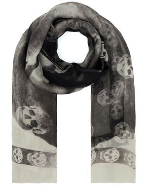 McQueen Scarves & Foulards - Black