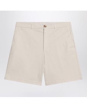 Brunello Cucinelli Ivory Bermuda Shorts - White