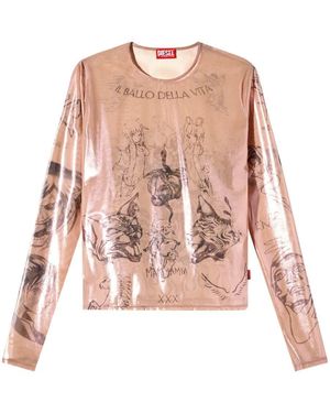 Diesel X Damiano David David T-Claude-Dd X Damiano Top - Pink