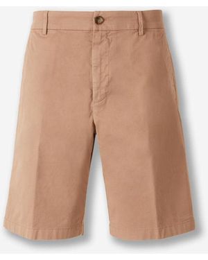 Canali Straight Cotton Bermuda Shorts - White