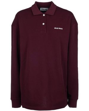 Miu Miu Long-sleeved tops for Women | Online Sale up to 40 Miu Miu Long-sleeved tops for Women | Online Sale up to 40
