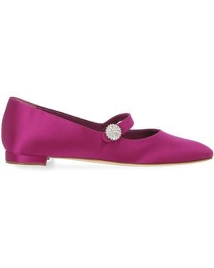 Manolo Blahnik Flat Shoes - Purple