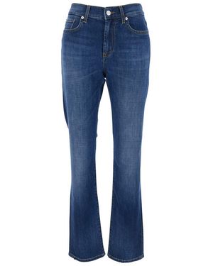 Roy Rogers Five-Pocket Jeans With Logo Patch On The Back - Blue