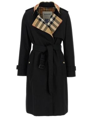 Burberry 'Sandridge' Trench Coat - Black