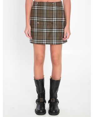 ミニスカート BURBERRY Women Mini Skirts 8099716C1422 Green Designer Skirts | Burberry®️ Official