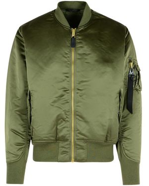 Alpha Industries 'Flight' Nylon Bomber Jacket - Green