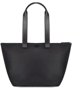 Emporio Armani Nylon Shopping Bag - Black