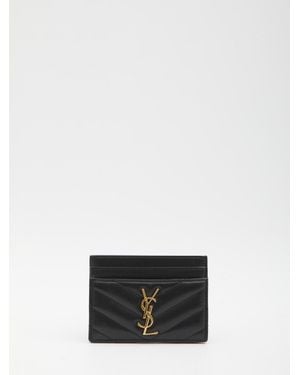 Saint Laurent Cassandre Card Holder - White