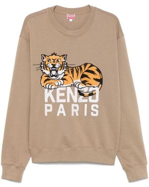 KENZO Crew Neck Swatshirt - Natural