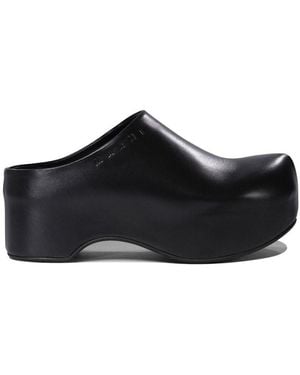 Marni Leather Sandals - Black