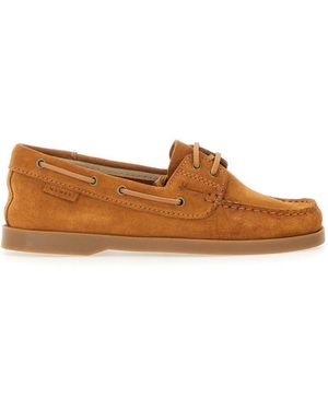 Manebí Leather Boat Moccasin - Brown