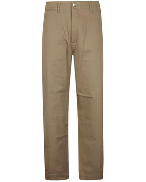 Edwin Cotton Wide-Leg Pants - Natural