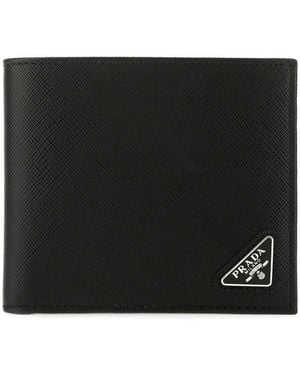 Prada Saffiano Leather Wallet - Black