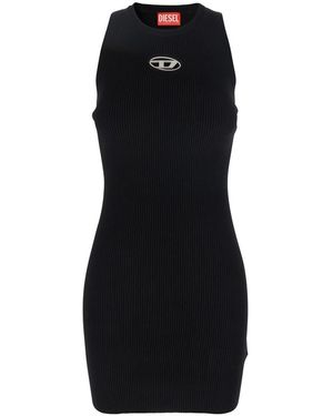 ワンピース DIESEL M-caddix viscose blend dress with frontal logo Diesel M-caddix Viscose Blend Dress With Frontal Logo In