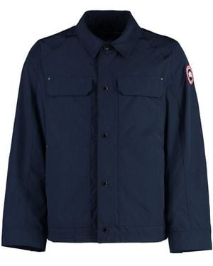 Canada Goose Burnaby Techno Fabric Jacket - Blue