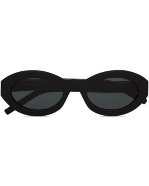Saint Laurent Sl M136 Oval-Frame Sunglasses - Black