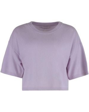 SABLYN Miles Short Sleeve Sweater - Purple