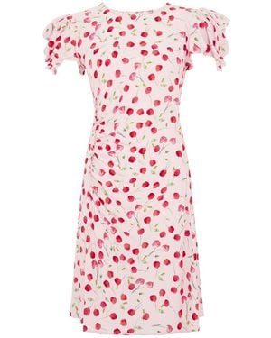 Mar De Margaritas Cherry Motif Mini Dress - Pink