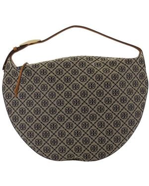 Tory Burch T-Monogram Balloon Shoulder Bag - Black