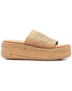 サンダル・ミュール CASADEI Casadei Flat shoes Natural (2M482J0401 C27982804) Casadei Flat sandals for Women | Online Sale up to 88% off