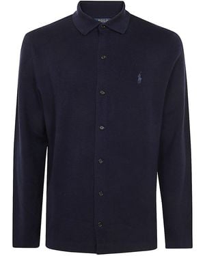 Polo Ralph Lauren Long Sleeve Full Zip Sweater - Blue