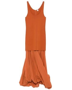 TOTEME Cocoon Sleeveless Dress - Orange