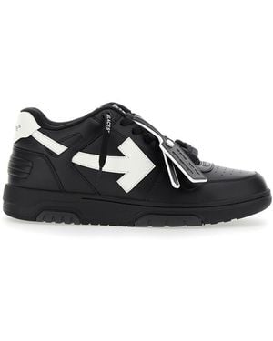 Off-White c/o Virgil Abloh 'Out Of Office' Low Top Sneakers With Arrow Marker Dial And Logo Patch On The Tongue - Black