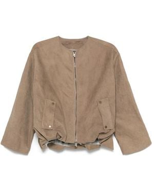 SANTORO Leather Outerwears - Natural
