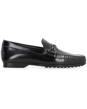 Tod's Kate Orel Patent Leather Loafer - Black