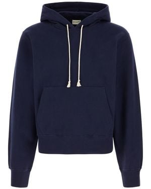 パーカー・フーディ Saint Laurent Midnight Blu Cotton Sweatshirt 6182.1.jpg