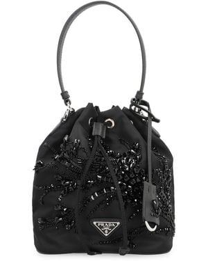 Prada Re-Nylon Bucket Bag - Black